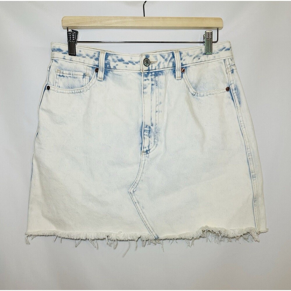 Abercrombie & Fitch Denim Skirt Women Zoe Natural Rise Vintage A-Line Y2K‎ 31/12